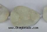 CNG1415 15.5 inches 25*35mm - 30*40mm freeform agate beads