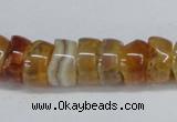 CNG1440 15.5 inches 6*12mm - 10*12mm nuggets agate gemstone beads