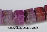 CNG1476 15.5 inches 8*15mm - 12*15mm nuggets agate gemstone beads