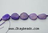 CNG1512 8 inches 20*30mm - 25*35mm freeform agate beads