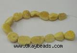 CNG1518 8 inches 12*16mm - 15*22mm freeform agate beads