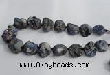 CNG1578 18*25mm - 20*30mm nuggets plated druzy agate beads