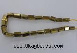 CNG1580 15.5 inches 10*15mm - 18*20mm nuggets plated quartz beads