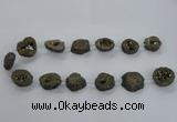 CNG1585 15.5 inches 15*20mm - 20*25mm freeform plated druzy agate beads