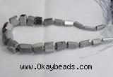 CNG1593 15.5 inches 10*15mm - 18*20mm nuggets plated quartz beads