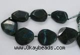 CNG1630 15.5 inches 40*45mm - 45*50mm faceted freeform agate beads