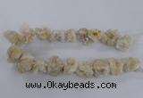 CNG1644 15.5 inches 18*25mm - 22*30mm nuggets plated druzy agate beads