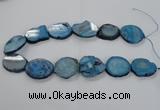 CNG1657 15.5 inches 25*30mm - 30*35mm freeform druzy agate beads