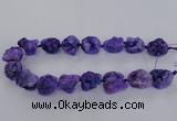 CNG1665 15.5 inches 18*25mm - 22*30mm nuggets plated druzy agate beads