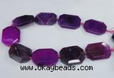 CNG1680 15.5 inches 30*40mm freeform agate gemstone beads wholesale