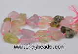 CNG1710 15.5 inches 15*20mm - 18*35mm nuggets mixed quartz beads