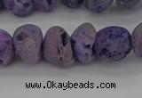 CNG2012 15.5 inches 8*10mm - 10*14mm nuggets plated druzy agate beads