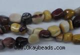 CNG206 15.5 inches 6*8mm nuggets mookaite gemstone beads