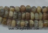 CNG214 15.5 inches 6*8mm nuggets moonstone gemstone beads