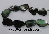 CNG2142 15.5 inches 30*35mm - 35*40mm freeform agate gemstone beads