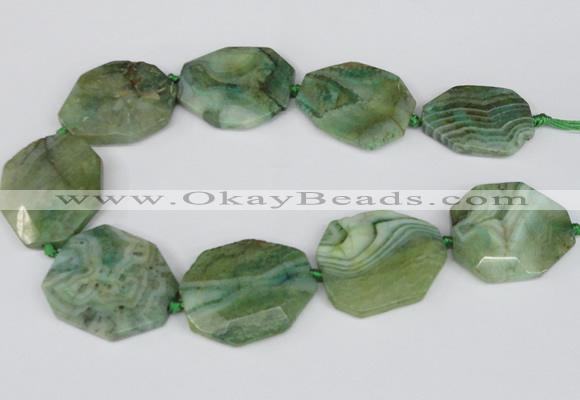 CNG2148 15.5 inches 30*40mm - 35*45mm freeform agate gemstone beads