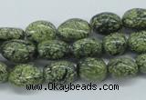 CNG215 15.5 inches 8*10mm nuggets green lace gemstone beads