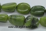 CNG216 15.5 inches 13*18mm nuggets canadian jade gemstone beads