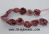 CNG2160 15.5 inches 25*35mm - 35*40mm nuggets druzy agate beads