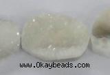 CNG2166 15.5 inches 25*30mm - 25*35mm freeform agate beads