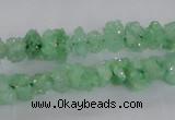 CNG2205 15.5 inches 8*10mm - 10*12mm nuggets plated druzy quartz beads