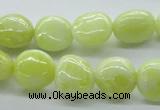 CNG223 15.5 inches 10*14mm nuggets lemon jade gemstone beads