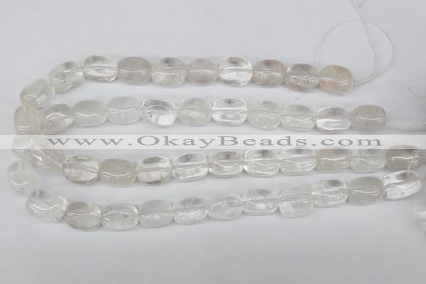 CNG23 15.5 inches 12*17mm nuggets white crystal gemstone beads