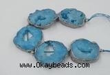 CNG2333 7.5 inches 35*40mm - 45*50mm freeform druzy agate beads