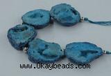 CNG2351 7.5 inches 25*35mm - 35*40mm freeform druzy agate beads