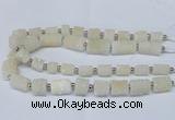 CNG2430 15.5 inches 11*14mm - 14*20mm tube druzy quartz beads