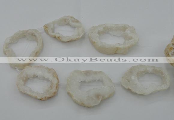 CNG2440 15.5 inches 45*50mm - 55*65mm freeform druzy agate beads