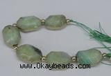 CNG2453 7.5 inches 20*25mm - 25*35mm faceted freeform agate beads