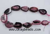 CNG2532 15.5 inches 20*28mm - 30*40mm freeform druzy agate beads