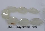 CNG2535 15.5 inches 40*45mm - 45*55mm freeform druzy agate beads