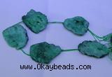 CNG2574 15.5 inches 45*50mm - 55*65mm freeform druzy agate beads