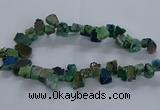 CNG2590 15.5 inches 13*18mm - 15*25mm nuggets plated druzy agate beads