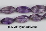 CNG26 15.5 inches 10*20mm faceted nuggets amethyst gemstone beads