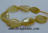 CNG2662 15.5 inches 35*45mm - 40*55mm freeform agate beads