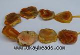 CNG2670 15.5 inches 30*40mm - 40*50mm freeform druzy agate beads