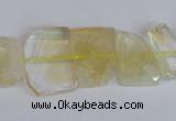 CNG2706 15.5 inches 13*18mm - 15*20mm freeform natural citrine beads