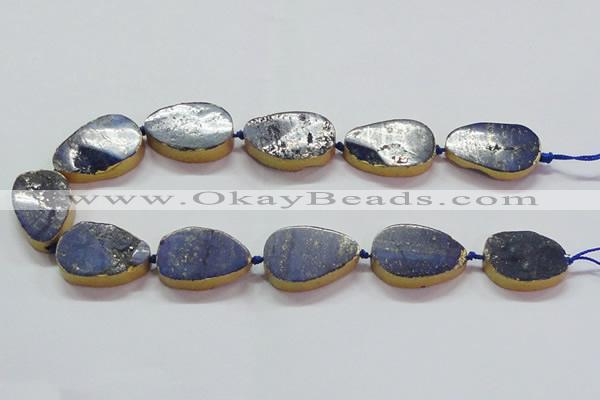 CNG2725 15.5 inches 18*28mm - 20*30mm freeform lapis lazuli beads