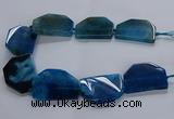 CNG2749 15.5 inches 30*45mm - 35*50mm freeform agate beads