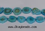 CNG2765 15.5 inches 30*40mm - 45*50mm freeform druzy agate beads