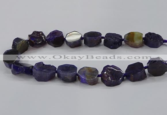 CNG2769 15.5 inches 20*22mm - 22*26mm freeform agate beads