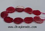 CNG2777 15.5 inches 30*35mm - 35*40mm freeform agate beads