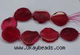 CNG2786 15.5 inches 35*40mm - 45*50mm freeform agate beads