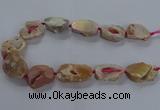 CNG2801 15.5 inches 25*30mm - 30*40mm freeform druzy agate beads