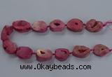 CNG2803 15.5 inches 25*30mm - 30*40mm freeform druzy agate beads