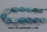 CNG2804 15.5 inches 25*30mm - 30*40mm freeform druzy agate beads