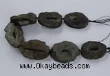 CNG2817 15.5 inches 30*45mm - 40*55mm freeform druzy agate beads